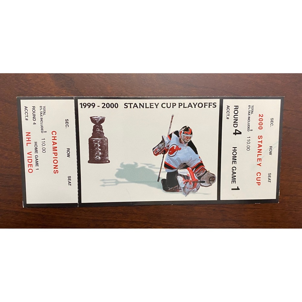 NHL 2000 Stanley Cup Playoffs Round 4 Home‎ Game 1 NJ Devils Commemorative Stub